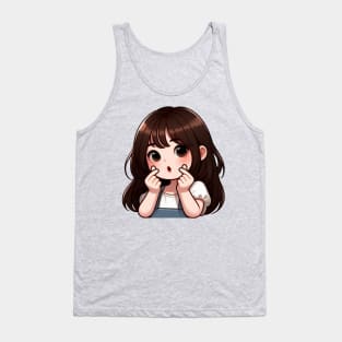 Cute Girl Korean Finger Hearts Kpop Tank Top